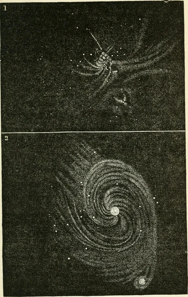 An illustration from Elementary lessons in astronomy, 1889, leaf 52