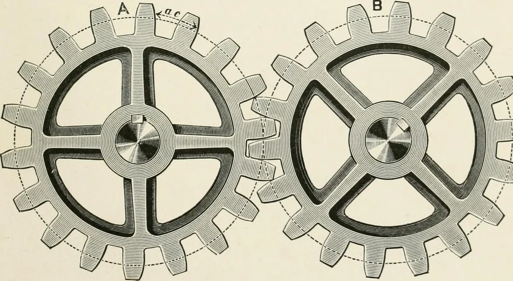 An illustration from Elementary lessons in steam machinery and the marine steam engine, with a short description of the construction of a battleship, 1893, leaf 103