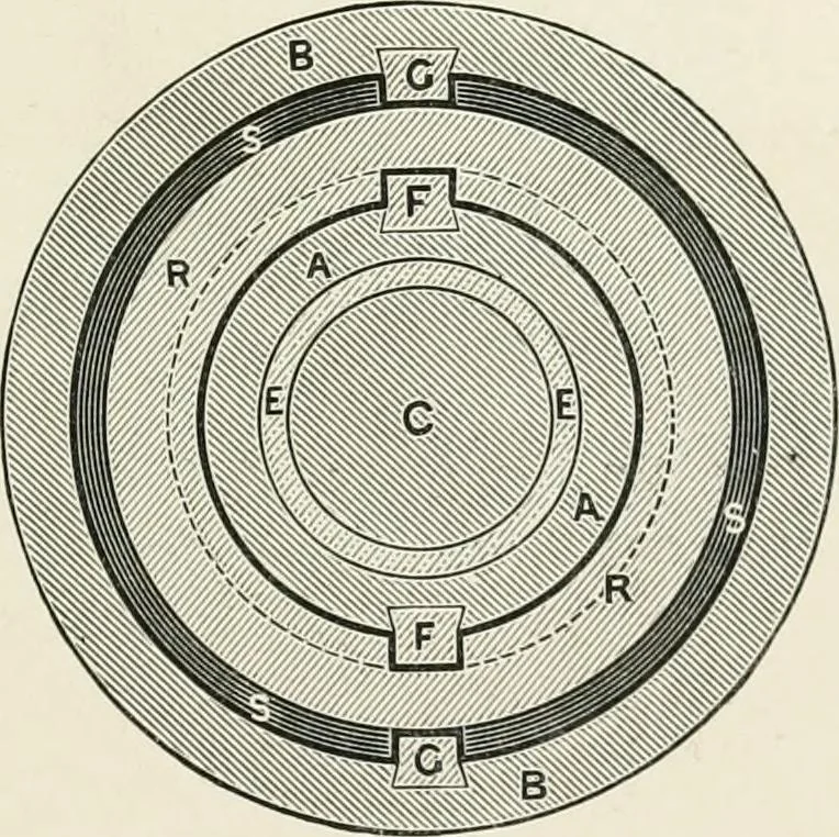 An illustration from Elementary lessons in steam machinery and the marine steam engine, with a short description of the construction of a battleship, 1893, leaf 123