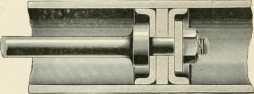 An illustration from Elementary lessons in steam machinery and the marine steam engine, with a short description of the construction of a battleship, 1893, leaf 132