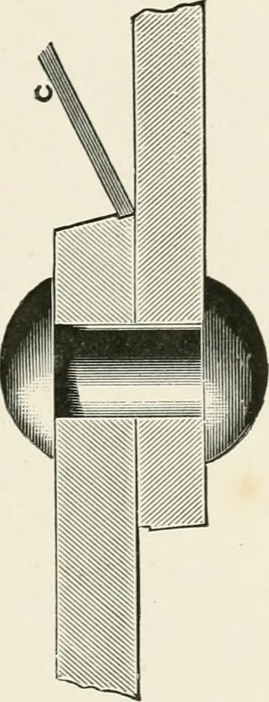 An illustration from Elementary lessons in steam machinery and the marine steam engine, with a short description of the construction of a battleship, 1893, leaf 135