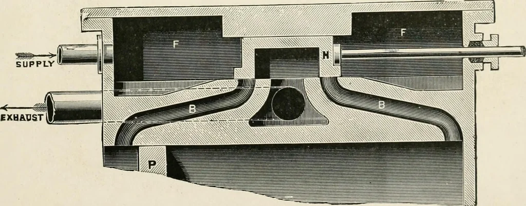 An illustration from Elementary lessons in steam machinery and the marine steam engine, with a short description of the construction of a battleship, 1893, leaf 139