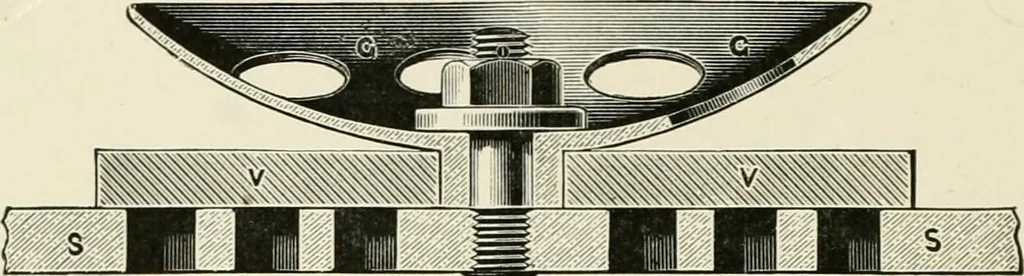 An illustration from Elementary lessons in steam machinery and the marine steam engine, with a short description of the construction of a battleship, 1893, leaf 142