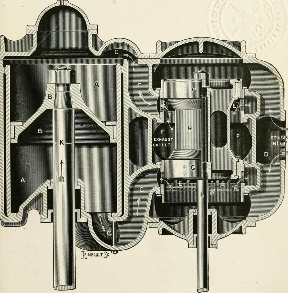 An illustration from Elementary lessons in steam machinery and the marine steam engine, with a short description of the construction of a battleship, 1893, leaf 217