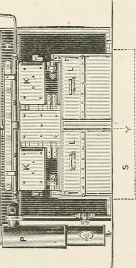 An illustration from Elementary lessons in steam machinery and the marine steam engine, with a short description of the construction of a battleship, 1893, leaf 285