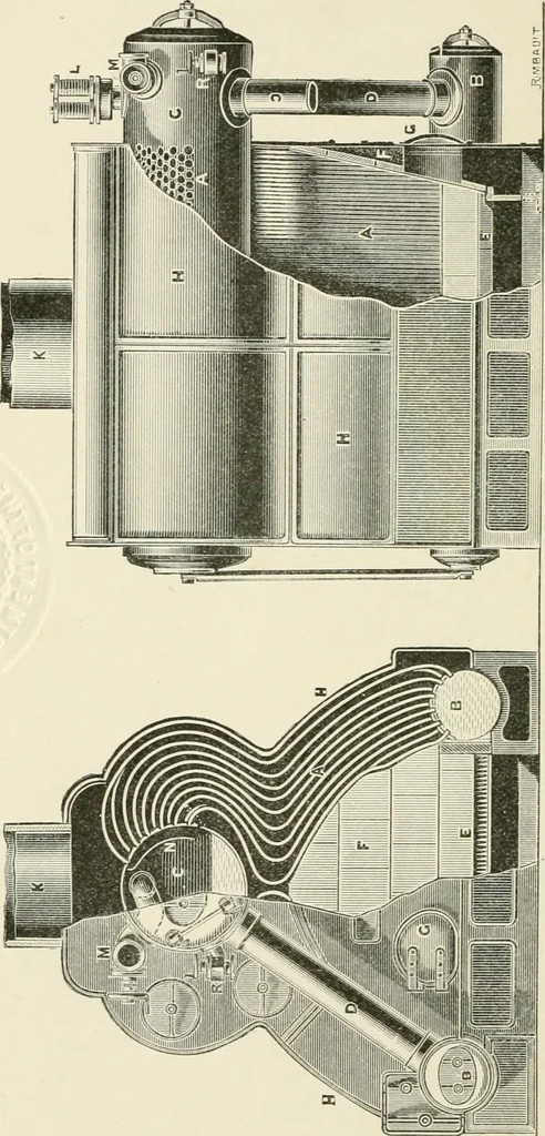 An illustration from Elementary lessons in steam machinery and the marine steam engine, with a short description of the construction of a battleship, 1893, leaf 288