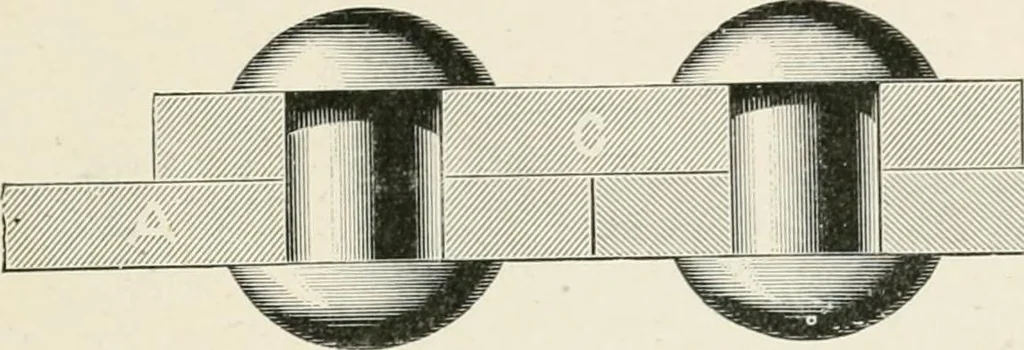 An illustration from Elementary lessons in steam machinery and the marine steam engine, with a short description of the construction of a battleship, 1893, leaf 53