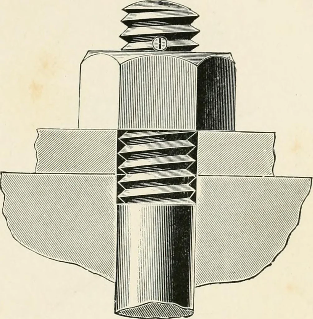 An illustration from Elementary lessons in steam machinery and the marine steam engine, with a short description of the construction of a battleship, 1893, leaf 71