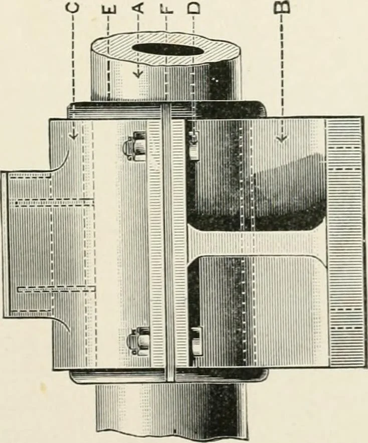 An illustration from Elementary lessons in steam machinery and the marine steam engine, with a short description of the construction of a battleship, 1893, leaf 83