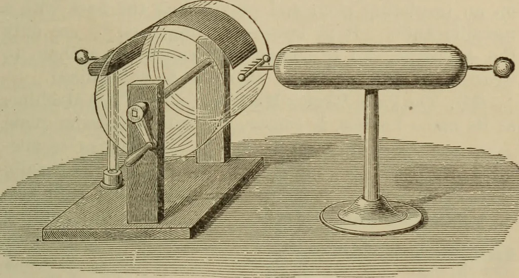 An illustration from Elementary lessons in electricity & magnetism, 1895, leaf 57