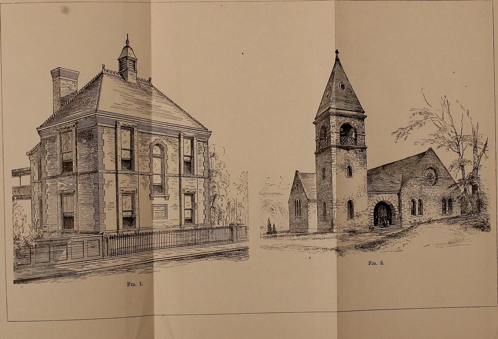 An illustration from Elementary linear perspective of form and shadow ... Complete in itself ... For draftsmen, artists, and industrial drawing courses in preparatory and high schools, etc. In two parts.., 1891, leaf 135