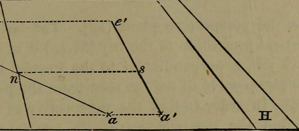 An illustration from Elementary linear perspective of form and shadow ... Complete in itself ... For draftsmen, artists, and industrial drawing courses in preparatory and high schools, etc. In two parts.., 1891, leaf 41