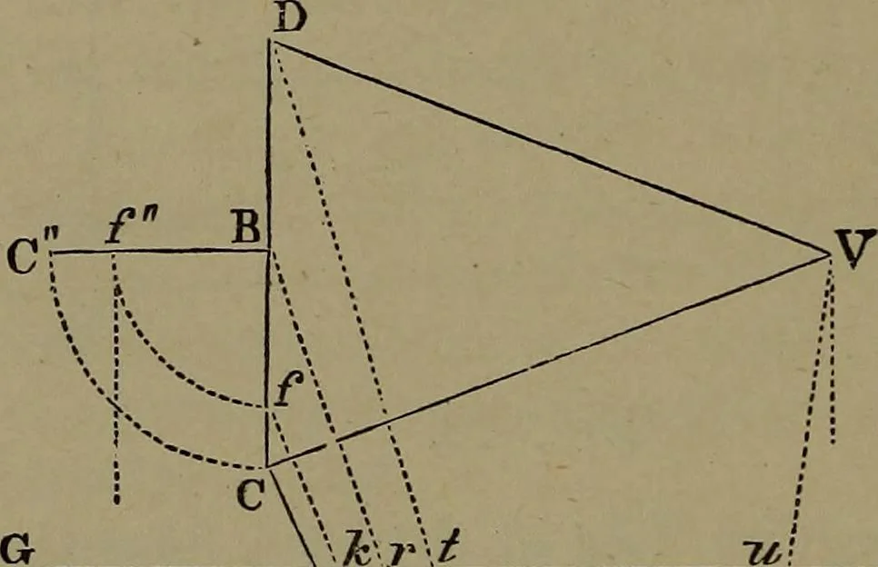 An illustration from Elementary linear perspective of form and shadow ... Complete in itself ... For draftsmen, artists, and industrial drawing courses in preparatory and high schools, etc. In two parts.., 1891, leaf 62