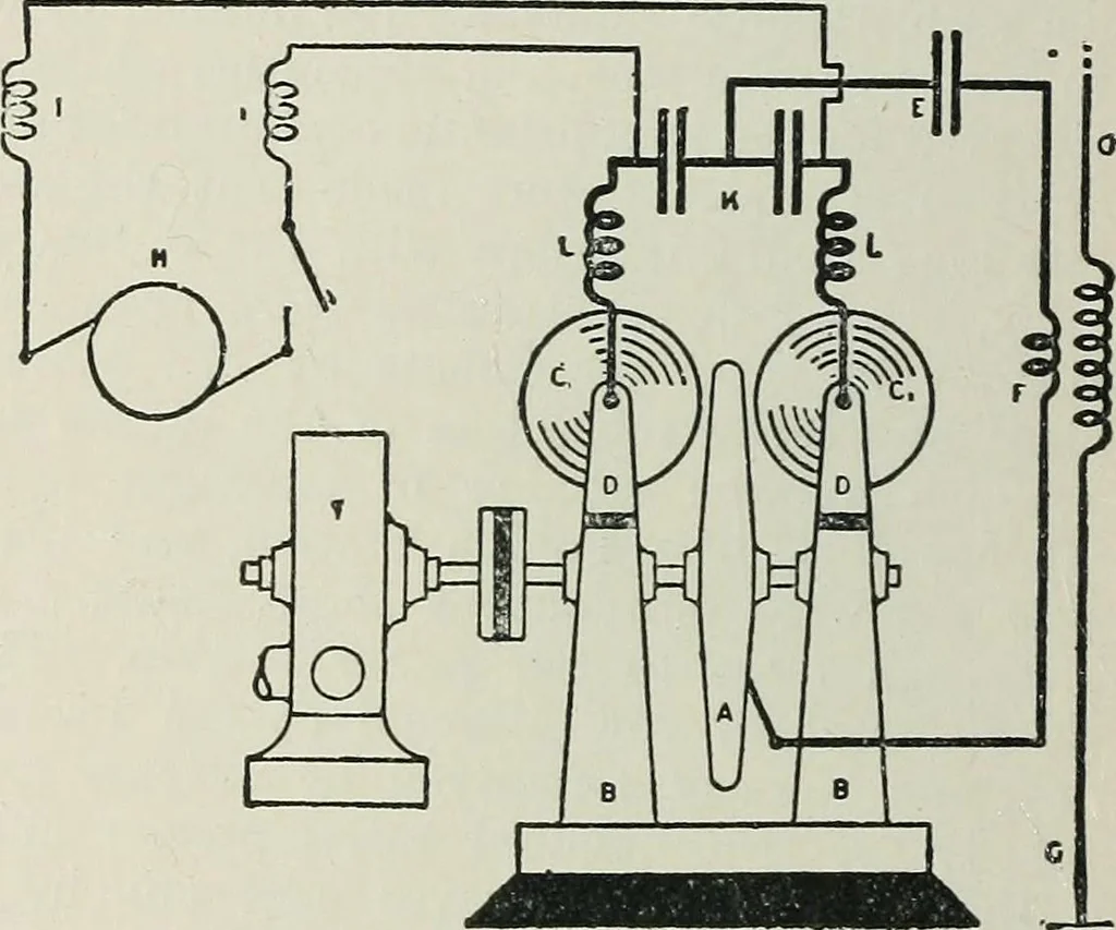 An illustration from An elementary manual of radiotelegraphy and radiotelephony for students and operators, 1916, leaf 290