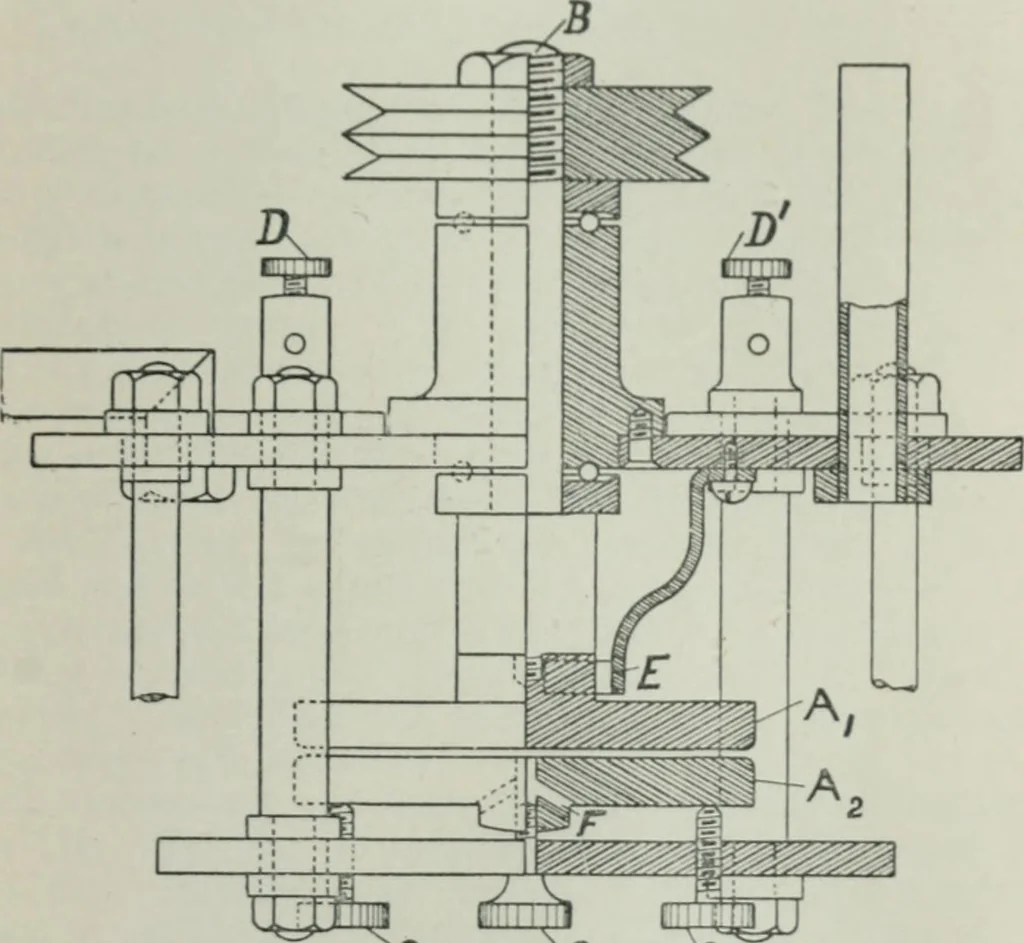 An illustration from An elementary manual of radiotelegraphy and radiotelephony for students and operators, 1916, leaf 97