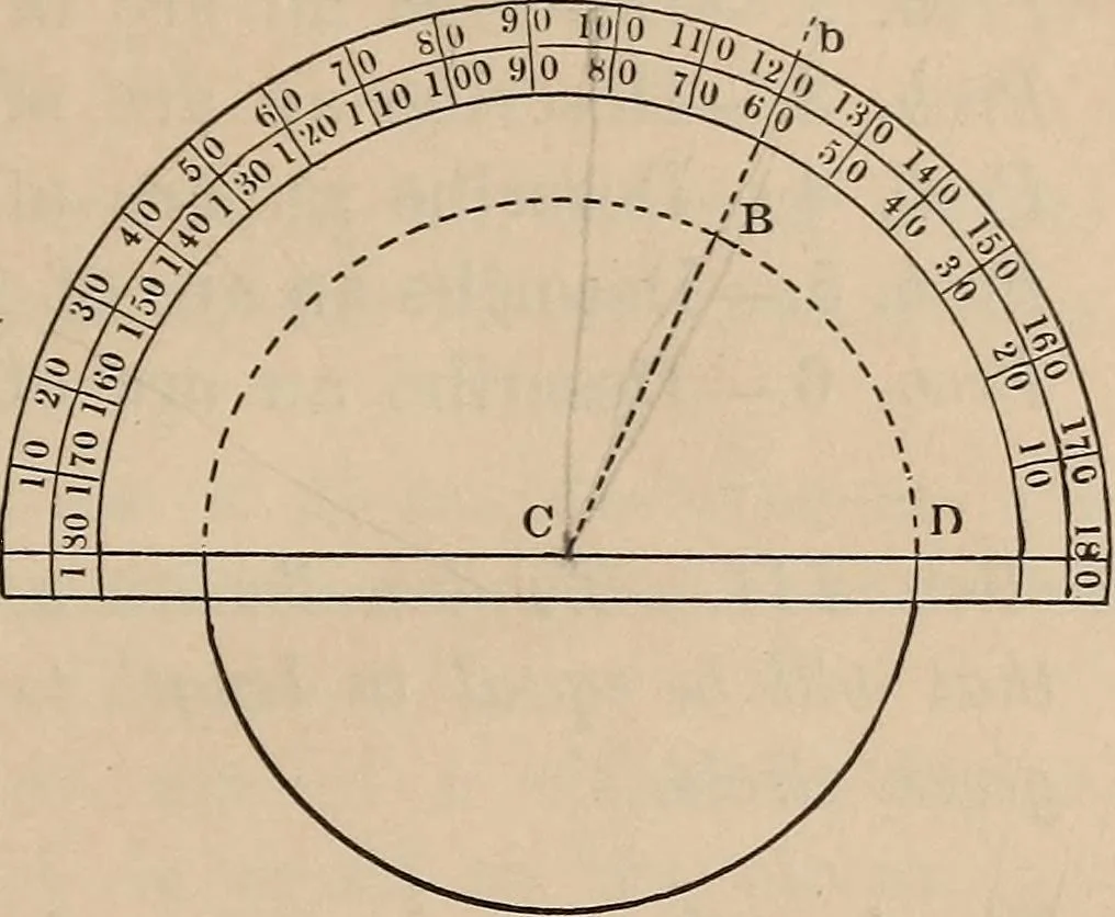 An illustration from Elementary mechanical drawing, for school and shop, 1886, leaf 19