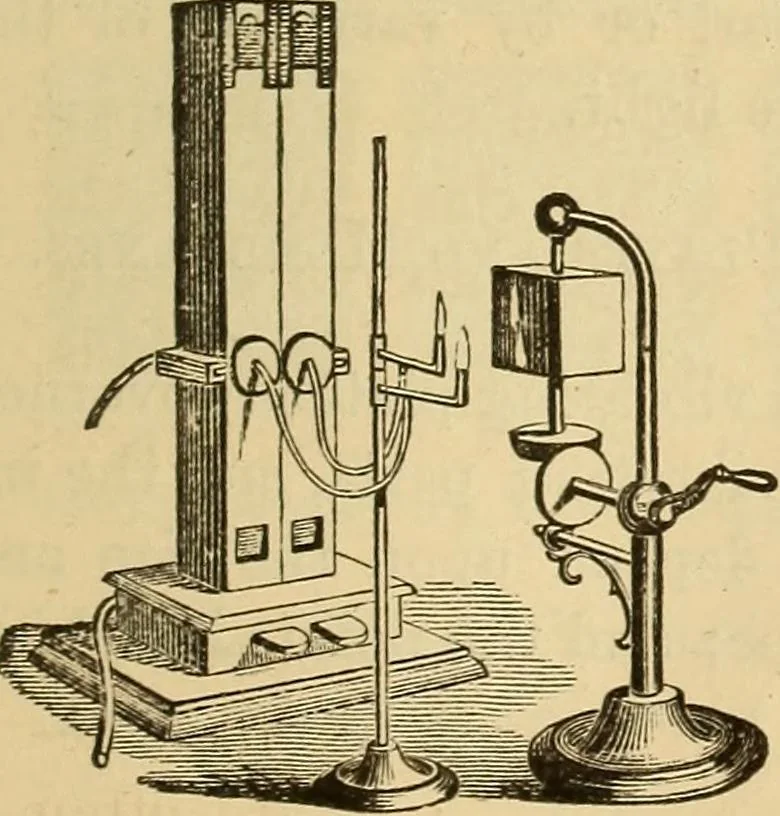 An illustration from Elementary natural philosophy : designed for high schools and academies, 1881, leaf 135