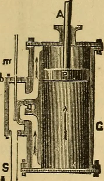 An illustration from Elementary natural philosophy : designed for high schools and academies, 1881, leaf 185