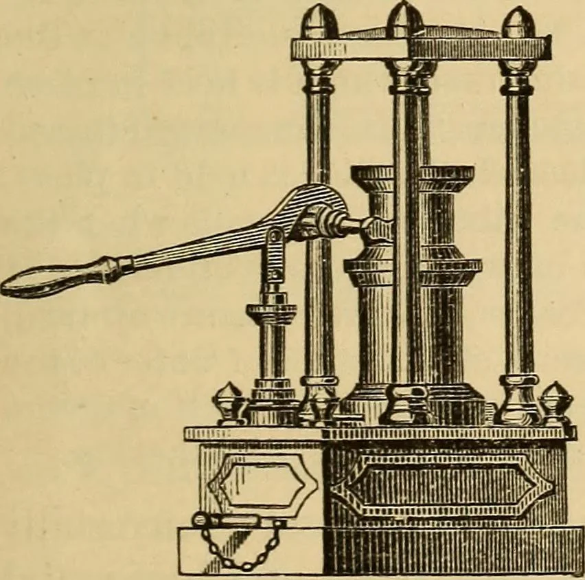 An illustration from Elementary natural philosophy : designed for high schools and academies, 1881, leaf 77