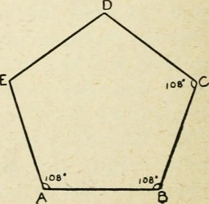 An illustration from Elementary plane geometry : inductive and deductive / by Alfred Baker, 1903, leaf 122