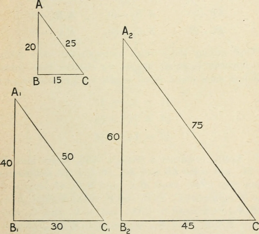 An illustration from Elementary plane geometry : inductive and deductive / by Alfred Baker, 1903, leaf 131