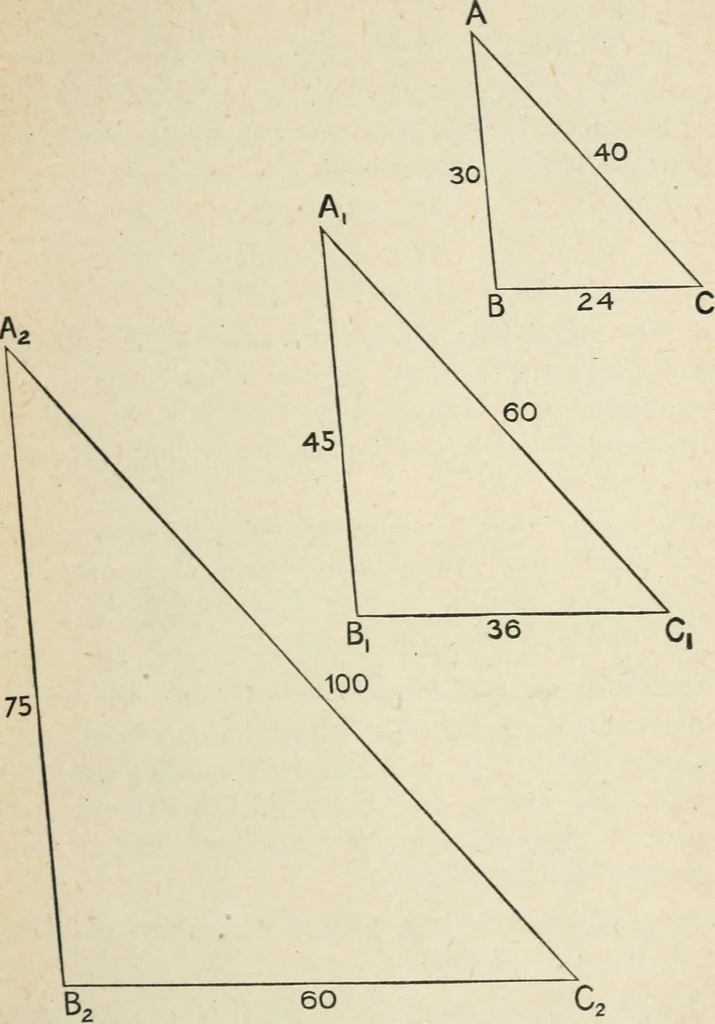An illustration from Elementary plane geometry : inductive and deductive / by Alfred Baker, 1903, leaf 133