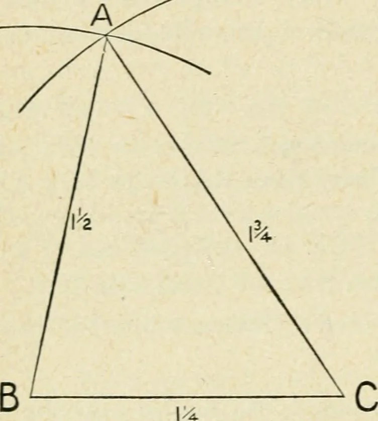 An illustration from Elementary plane geometry : inductive and deductive / by Alfred Baker, 1903, leaf 26