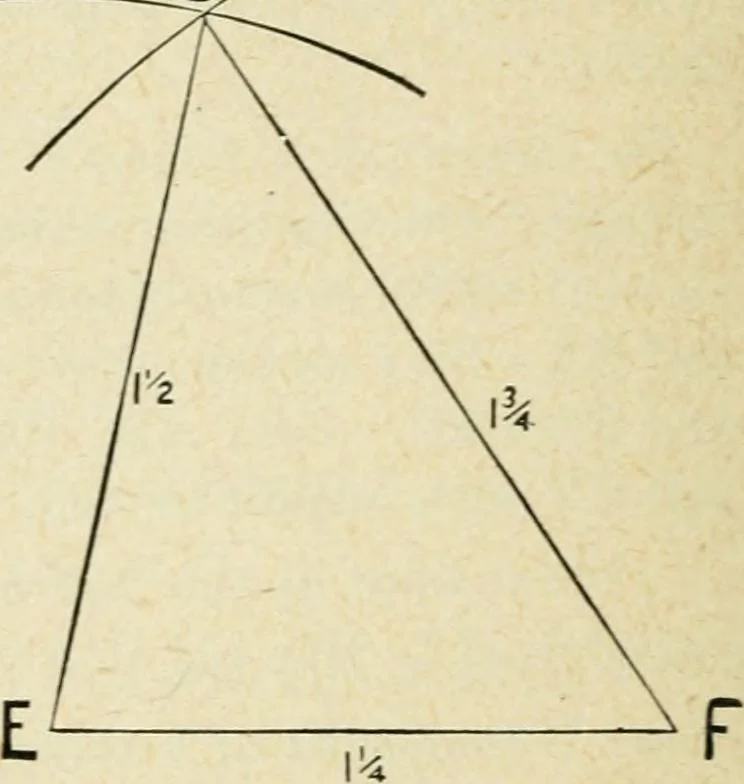 An illustration from Elementary plane geometry : inductive and deductive / by Alfred Baker, 1903, leaf 26
