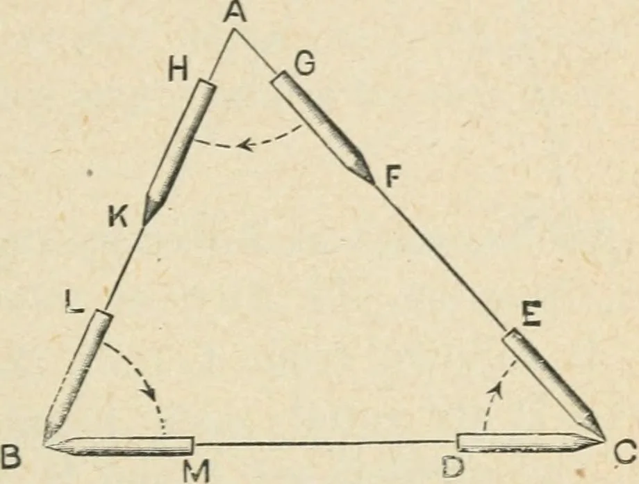 An illustration from Elementary plane geometry : inductive and deductive / by Alfred Baker, 1903, leaf 29