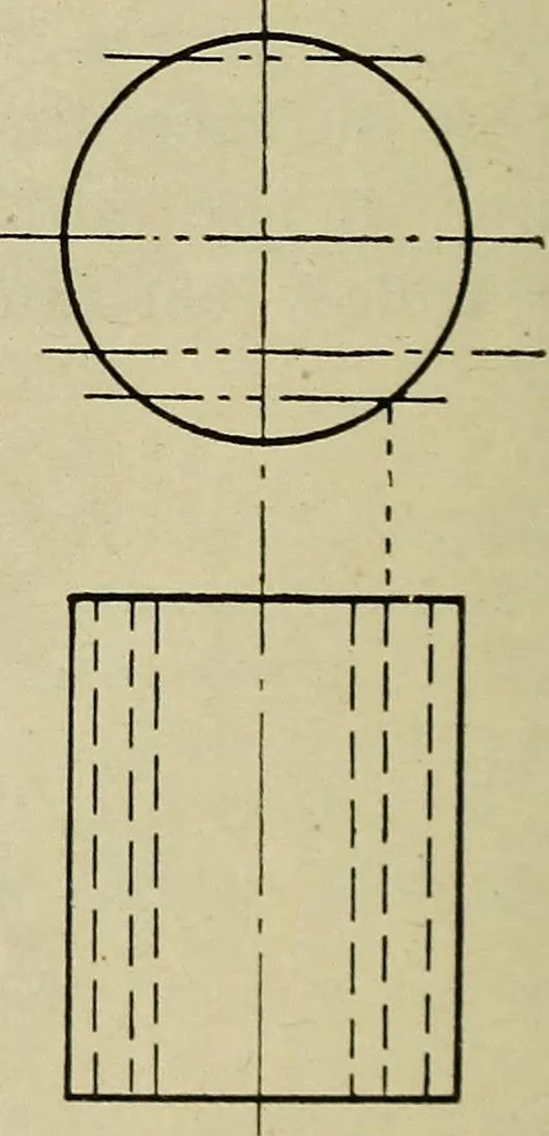 An illustration from Elementary projection, 1921, leaf 20