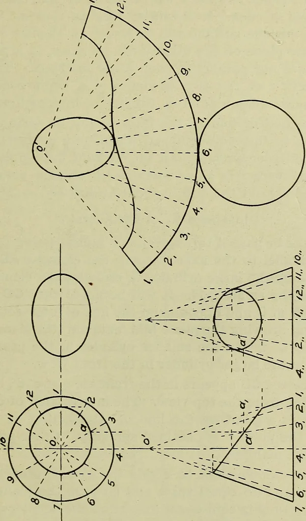 An illustration from Elementary projection, 1921, leaf 23