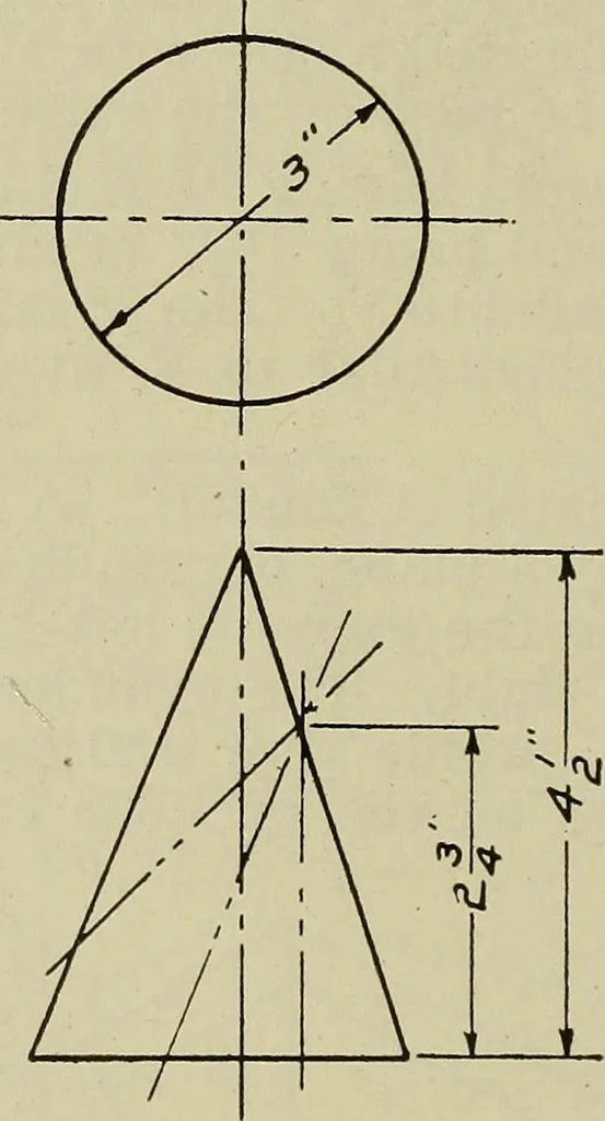 An illustration from Elementary projection, 1921, leaf 32