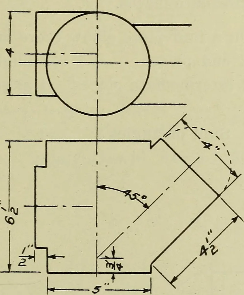 An illustration from Elementary projection, 1921, leaf 33