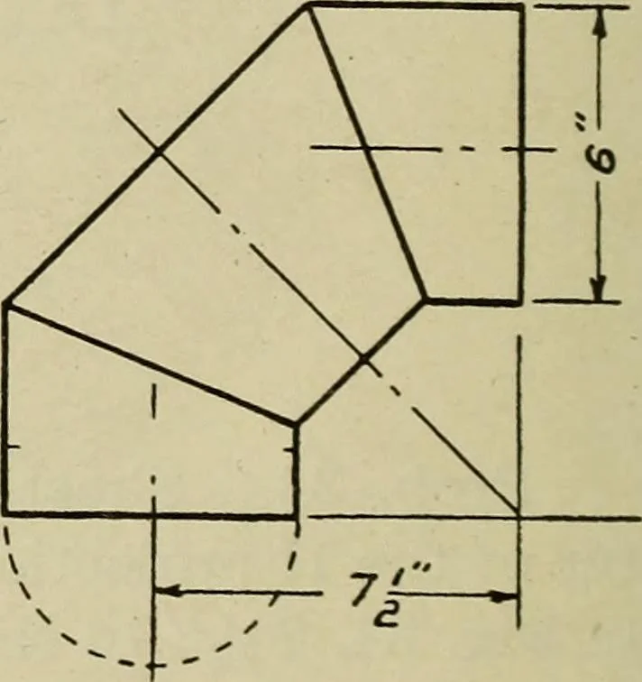 An illustration from Elementary projection, 1921, leaf 34