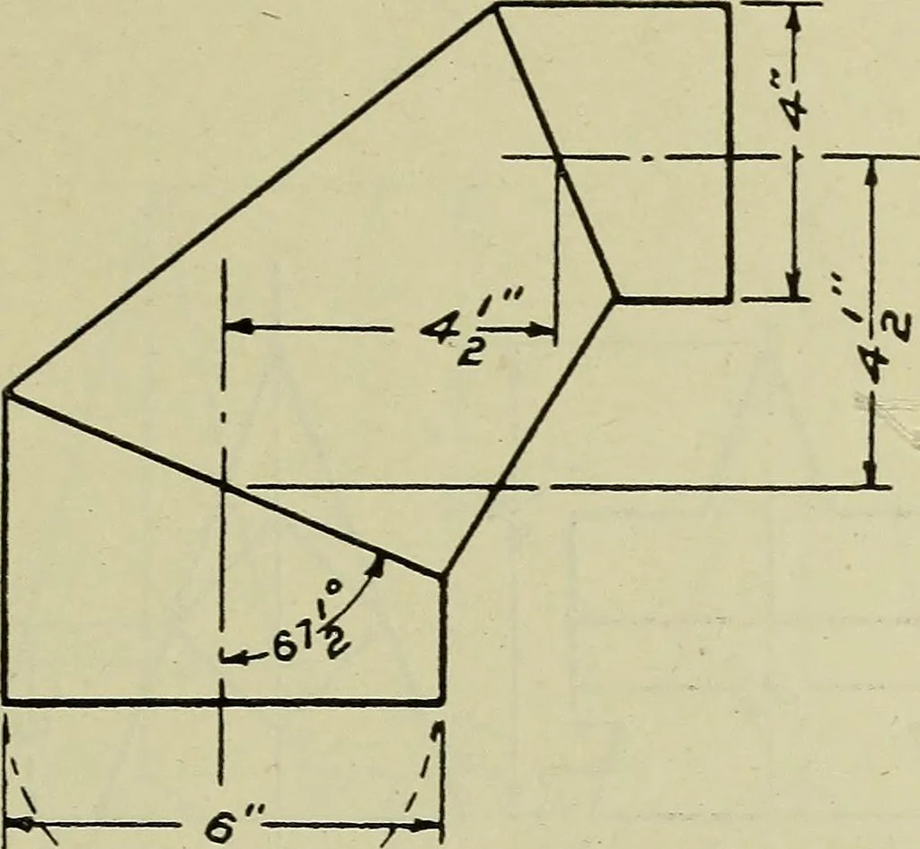 An illustration from Elementary projection, 1921, leaf 39
