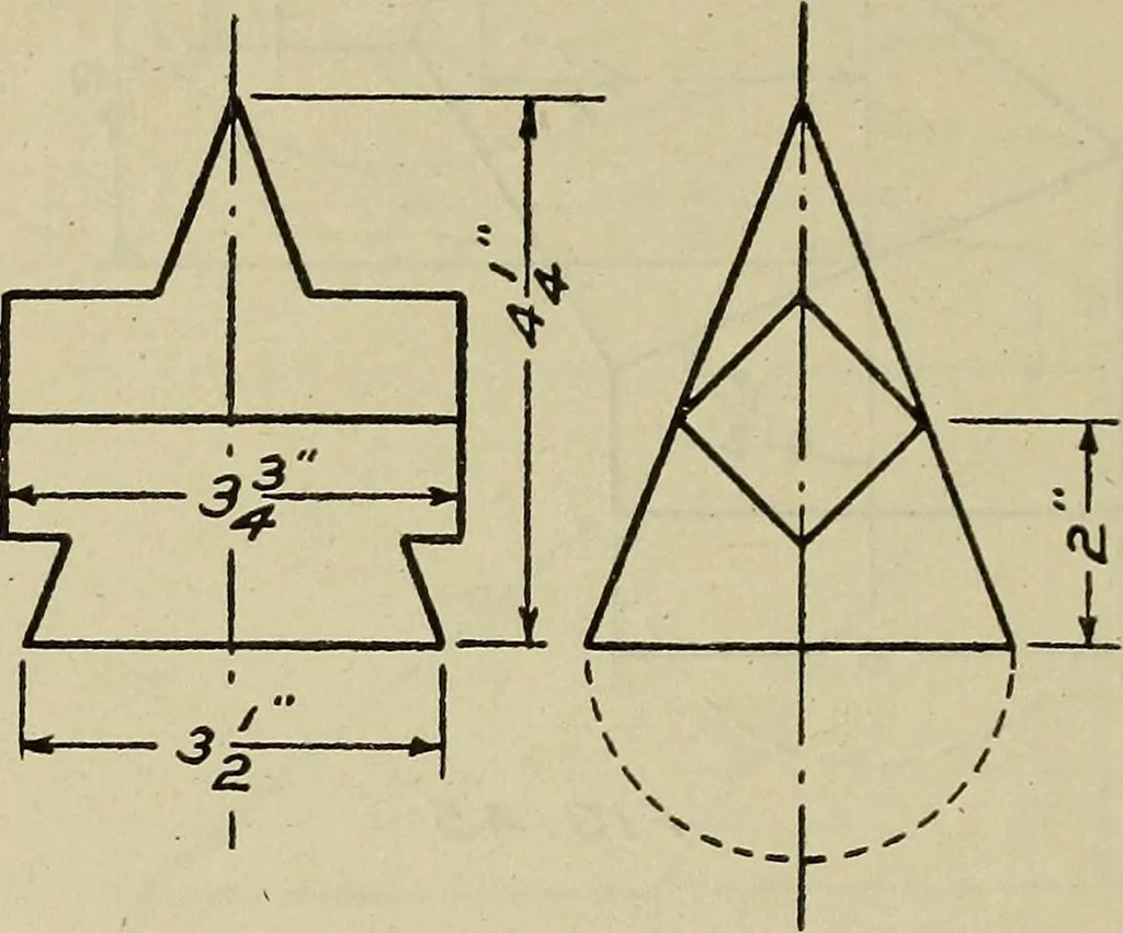 An illustration from Elementary projection, 1921, leaf 40