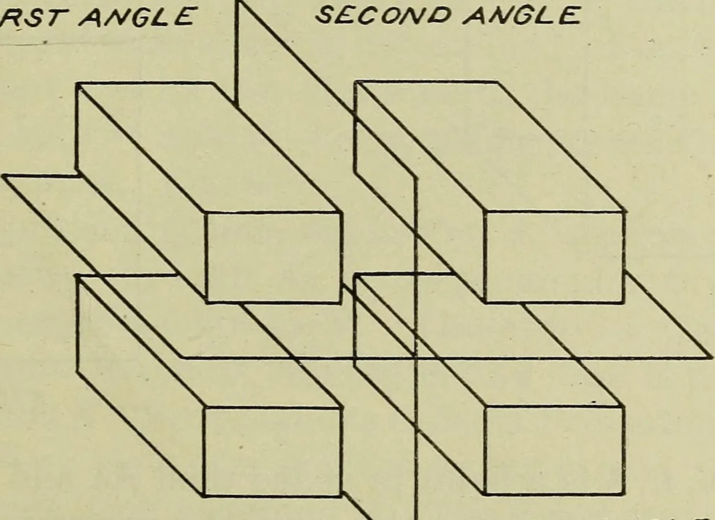 An illustration from Elementary projection, 1921, leaf 7