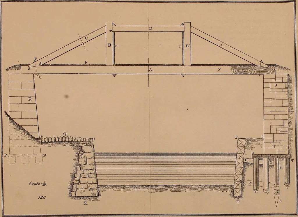 An illustration from Elementary projection drawing. Theory and practice. For preparatory and higher scientific schools, industrial and normal classes; and the self-instruction of teachers, inventors, draftsmen, and artisans. In six divisions .., 1880, leaf 254