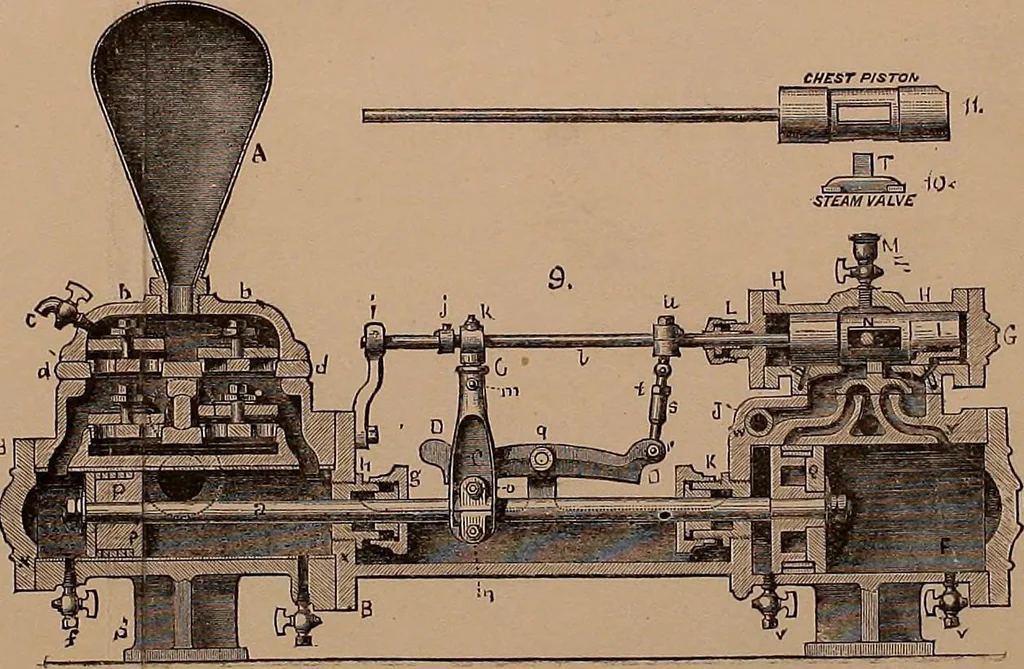 An illustration from Elementary projection drawing. Theory and practice. For preparatory and higher scientific schools, industrial and normal classes; and the self-instruction of teachers, inventors, draftsmen, and artisans. In six divisions .., 1880, leaf 278
