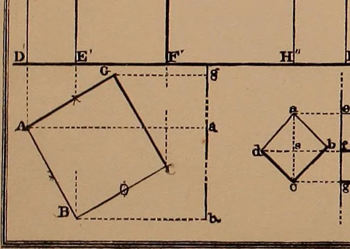 An illustration from Elementary projection drawing. Theory and practice. For preparatory and higher scientific schools, industrial and normal classes; and the self-instruction of teachers, inventors, draftsmen, and artisans. In six divisions .., 1880, leaf 46