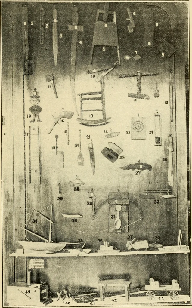 An illustration from Elementary sloyd and whittling, 1906, leaf 106
