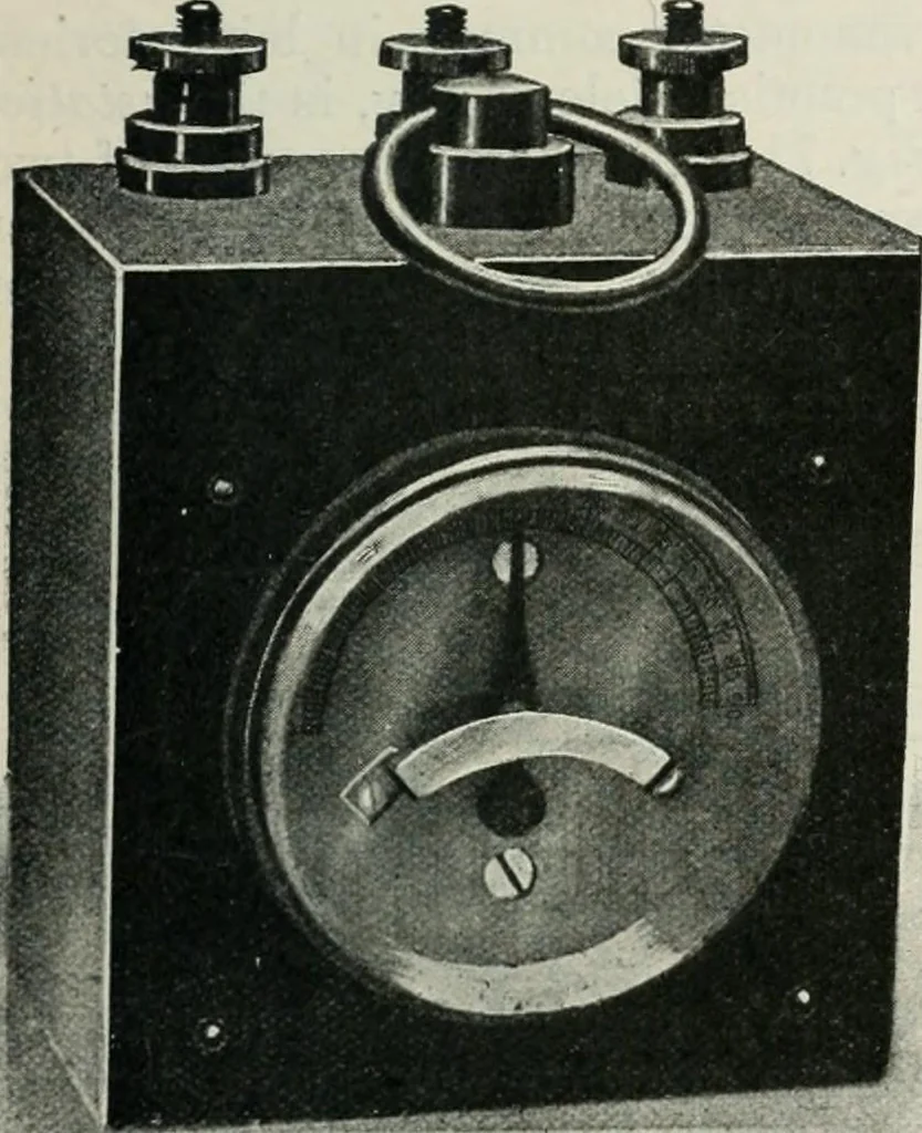 An illustration from Elementary telegraphy : a manual for students; written specially to meet the requirements of the ordinary grade of the subject as published in the syllabus of the city and guilds of London Institute, 1910, leaf 100