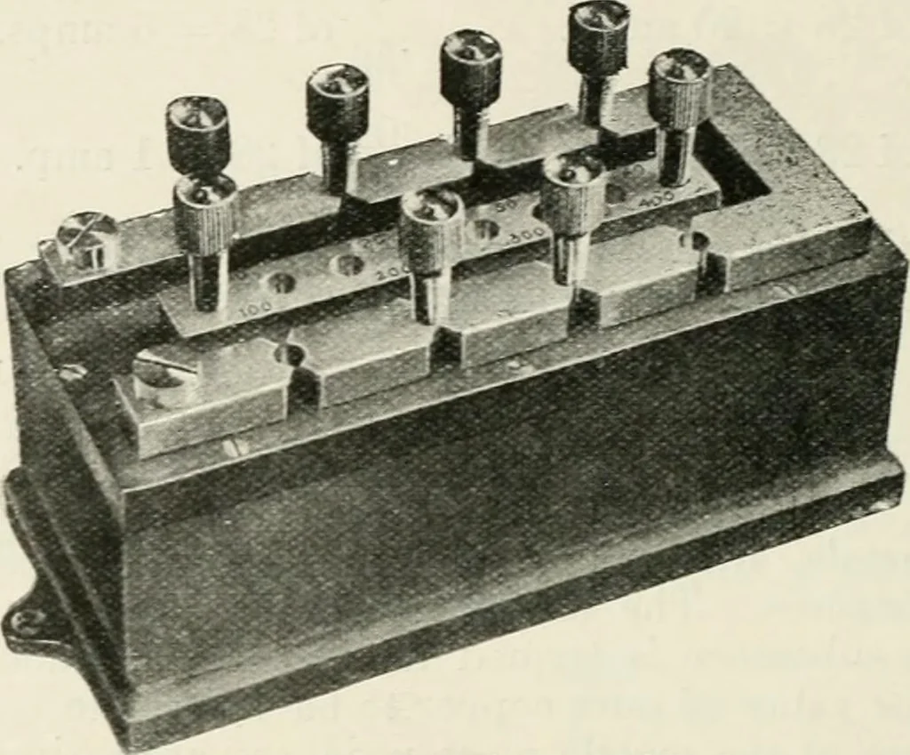 An illustration from Elementary telegraphy : a manual for students; written specially to meet the requirements of the ordinary grade of the subject as published in the syllabus of the city and guilds of London Institute, 1910, leaf 115