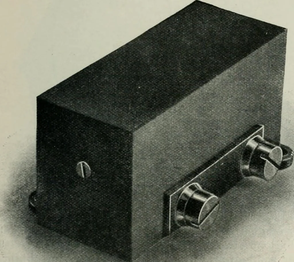 An illustration from Elementary telegraphy : a manual for students; written specially to meet the requirements of the ordinary grade of the subject as published in the syllabus of the city and guilds of London Institute, 1910, leaf 116