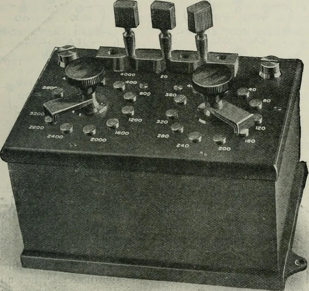 An illustration from Elementary telegraphy : a manual for students; written specially to meet the requirements of the ordinary grade of the subject as published in the syllabus of the city and guilds of London Institute, 1910, leaf 118