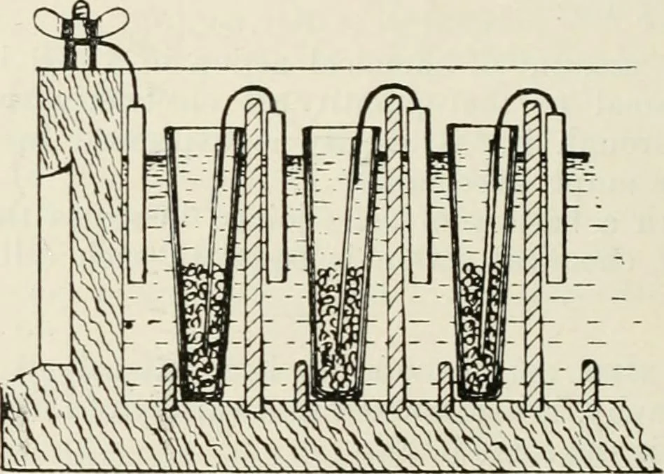 An illustration from Elementary telegraphy : a manual for students; written specially to meet the requirements of the ordinary grade of the subject as published in the syllabus of the city and guilds of London Institute, 1910, leaf 43
