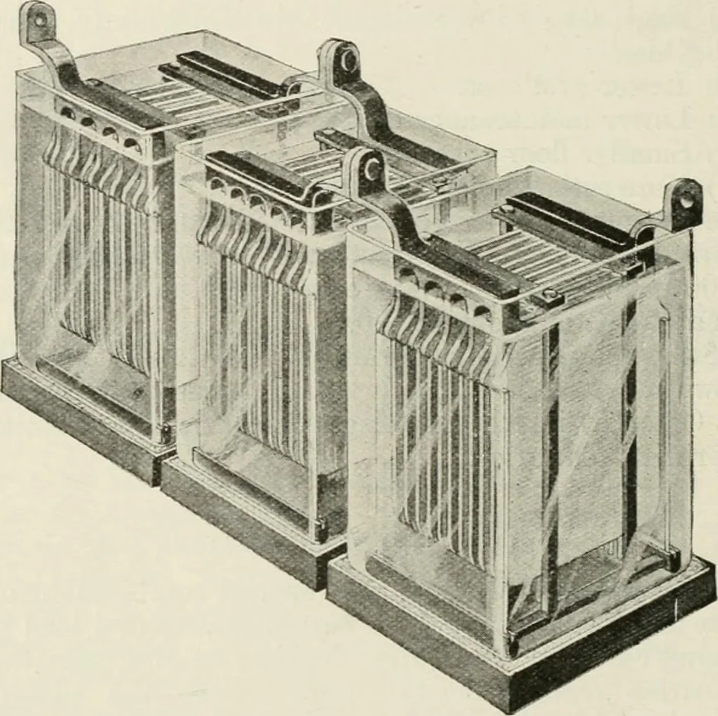 An illustration from Elementary telegraphy : a manual for students; written specially to meet the requirements of the ordinary grade of the subject as published in the syllabus of the city and guilds of London Institute, 1910, leaf 53