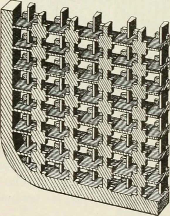 An illustration from Elementary telegraphy : a manual for students; written specially to meet the requirements of the ordinary grade of the subject as published in the syllabus of the city and guilds of London Institute, 1910, leaf 55