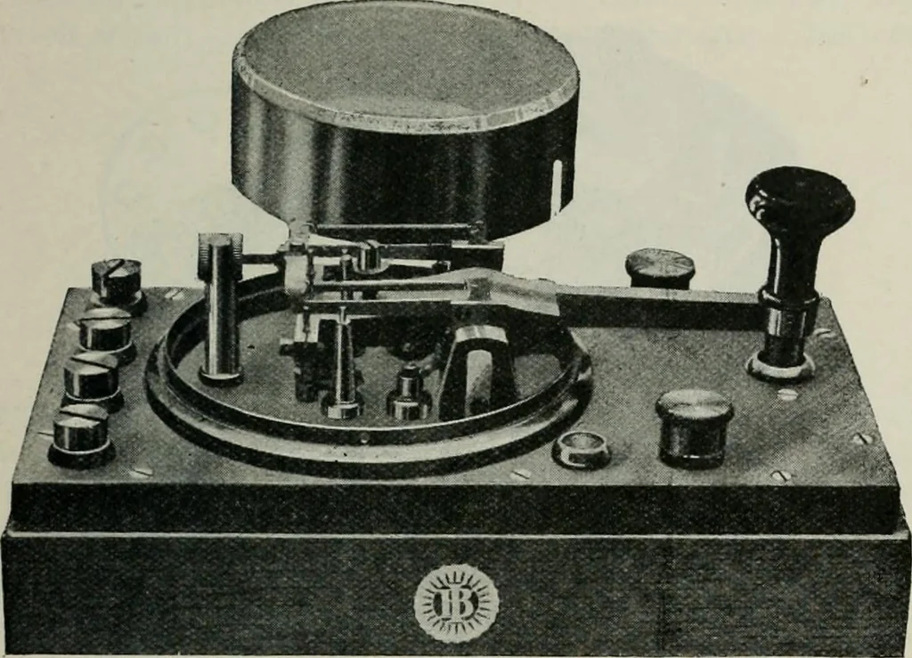 An illustration from Elementary telegraphy : a manual for students; written specially to meet the requirements of the ordinary grade of the subject as published in the syllabus of the city and guilds of London Institute, 1910, leaf 86