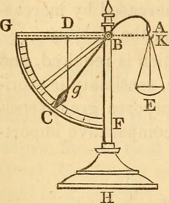 An illustration from An elementary treatise on mechanics, embracing the theory of statics and dynamics, and its applications to solids and fluids, 1849, leaf 134